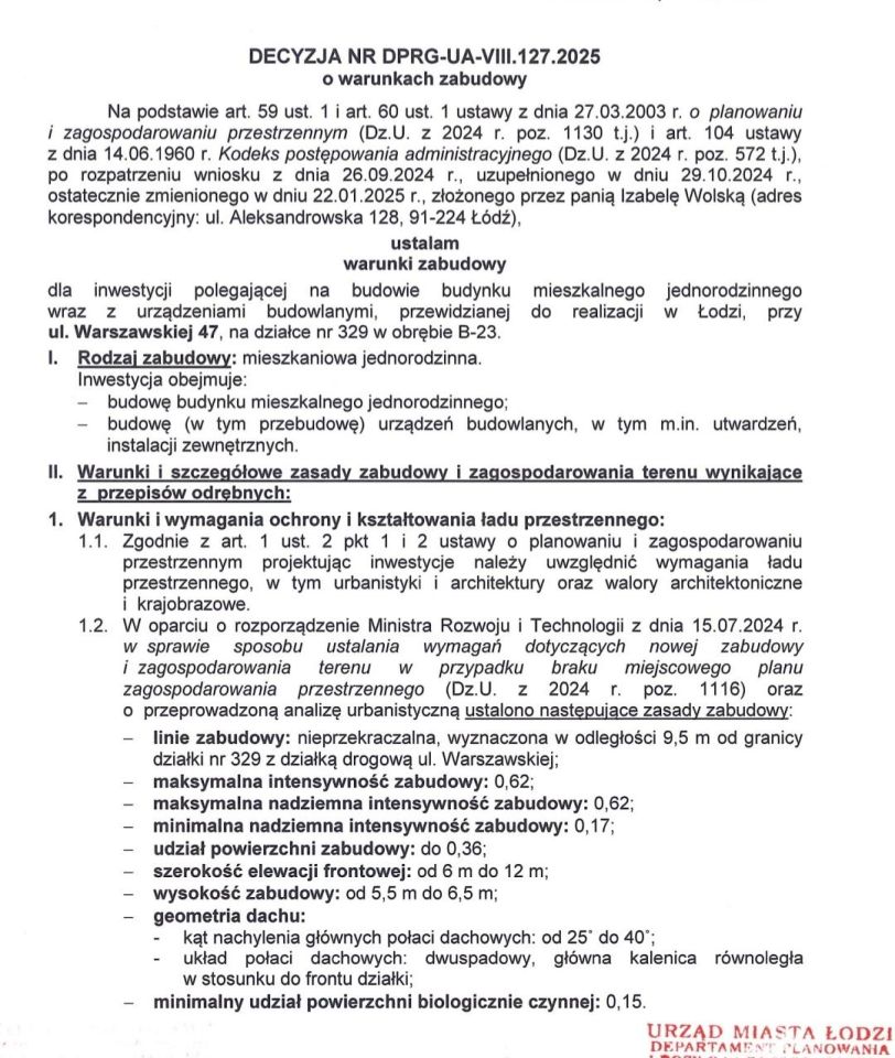 Działka budowlana Łódź Bałuty, ul. Warszawska. Zdjęcie 5