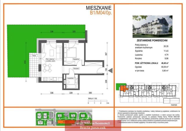 Mieszkanie 2-pokojowe Wrocław Brochów. Zdjęcie 3