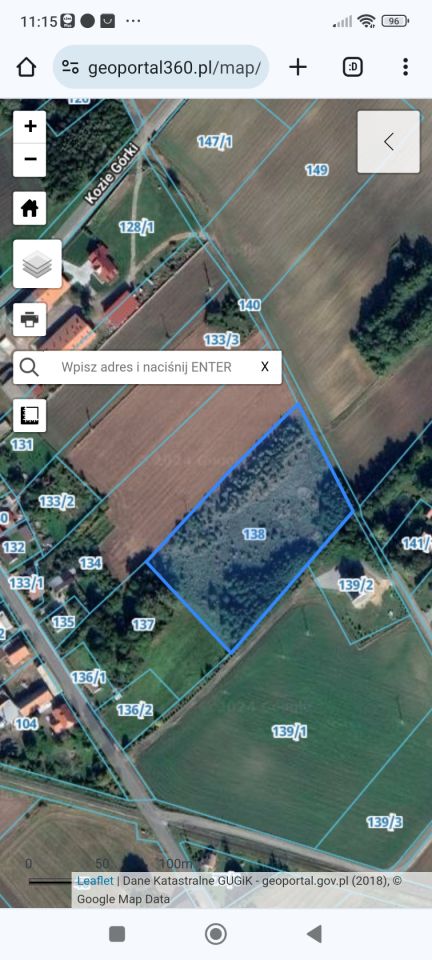 Działka rolno-budowlana Koza Wielka. Zdjęcie 4