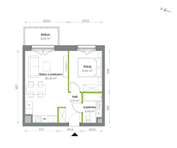 Mieszkanie 2-pokojowe Warszawa Targówek, ul. Oliwska. Zdjęcie 16