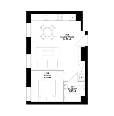 Mieszkanie 2-pokojowe Poznań Centrum, ul. Garbary. Zdjęcie 11