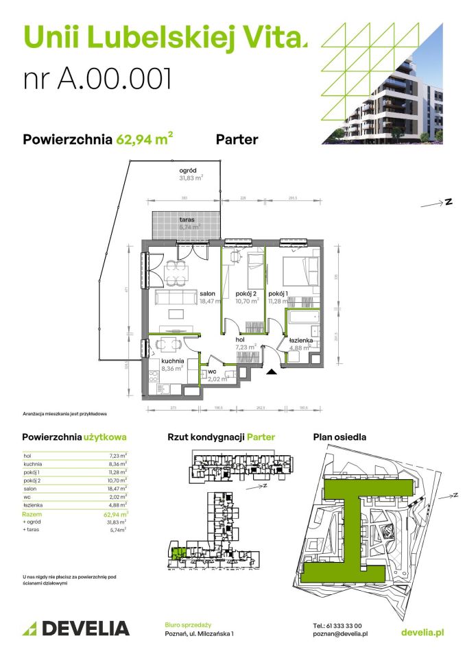 Mieszkanie 3-pokojowe Poznań Starołęka, ul. Unii Lubelskiej. Zdjęcie 7