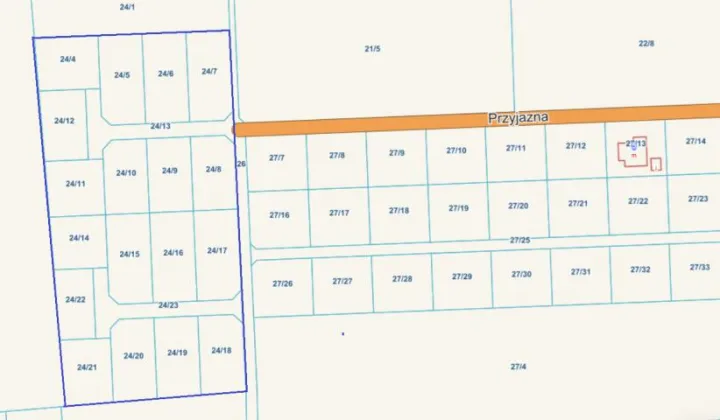 Działka budowlana Stare Kupiski, Przyjazna