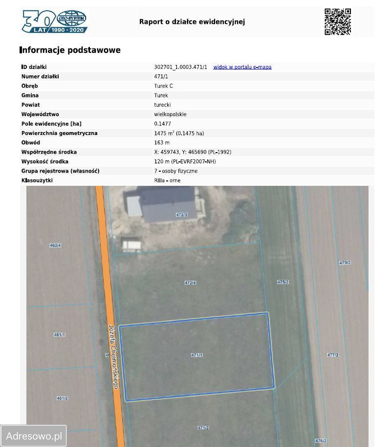 Działka budowlana Turek, ul. Józefa Chełmońskiego. Zdjęcie 2