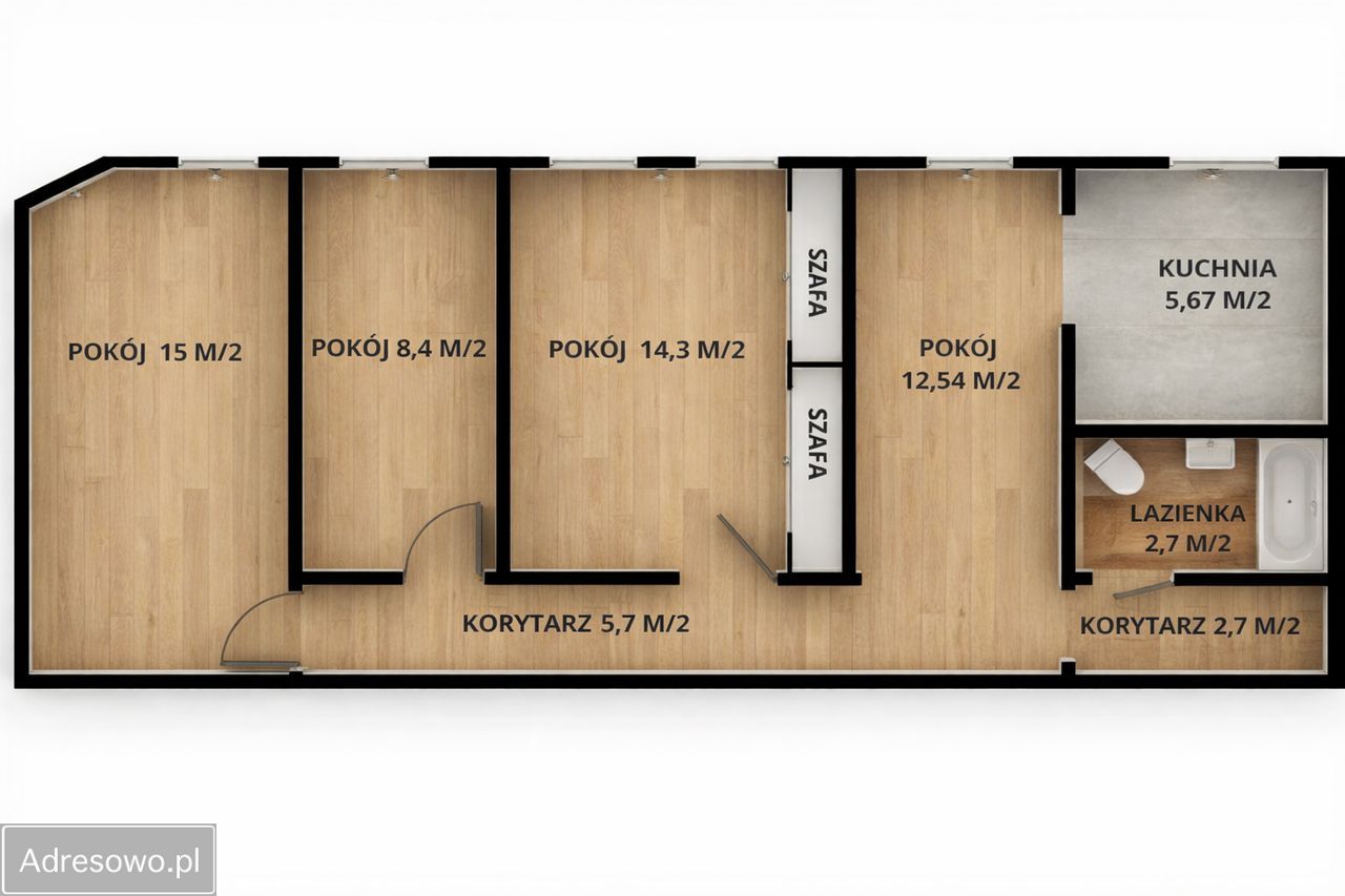 Mieszkanie 4-pokojowe Darłowo Centrum, pl. Tadeusza Kościuszki. Zdjęcie 20