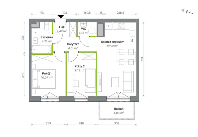 Mieszkanie 3-pokojowe Warszawa Targówek, ul. Oliwska. Zdjęcie 16