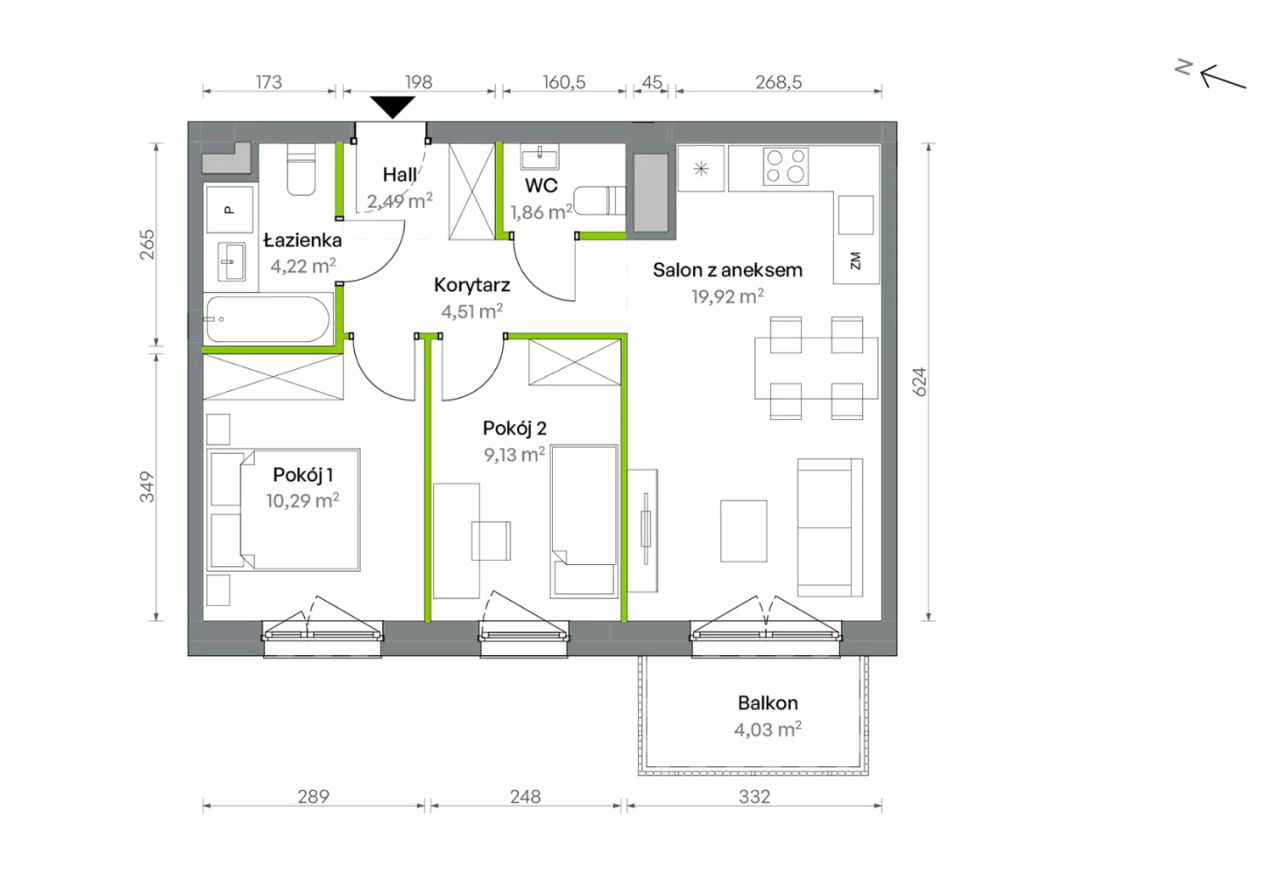 Mieszkanie 3-pokojowe Warszawa Targówek, ul. Oliwska. Zdjęcie 16