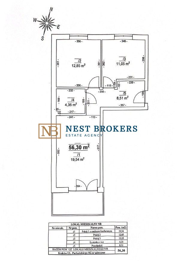 Mieszkanie 3-pokojowe Kraków Prądnik Biały, ul. Henryka Pachońskiego. Zdjęcie 16