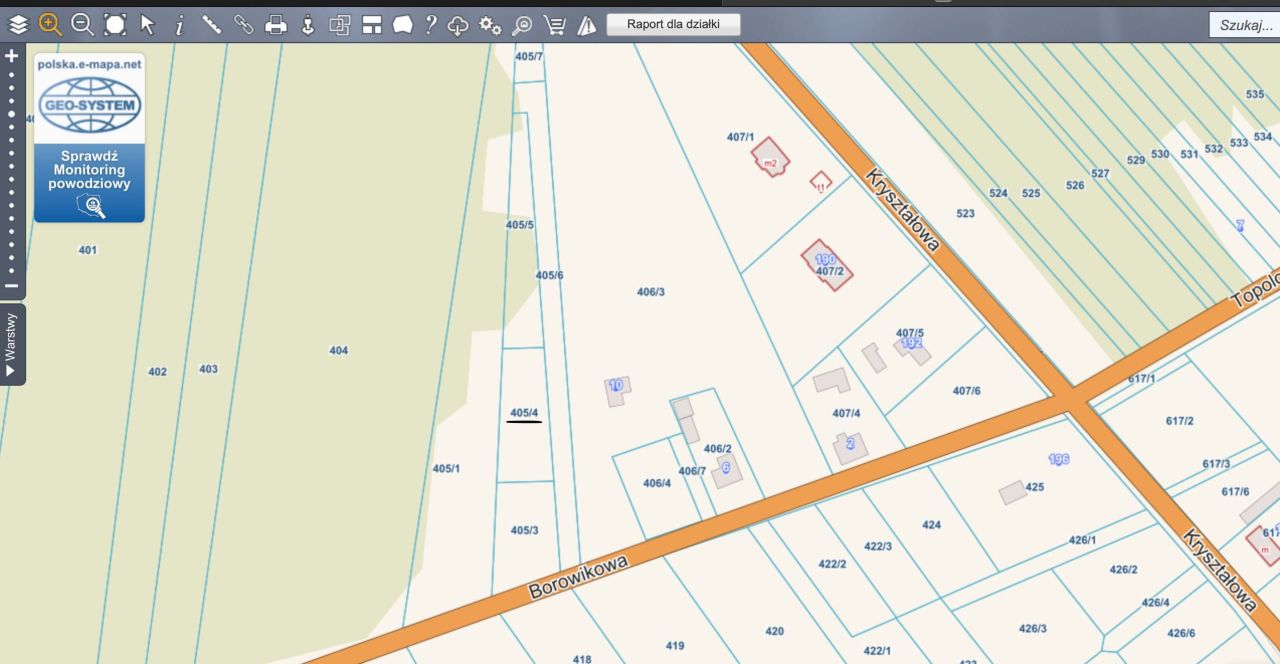 Działka budowlana Krusze, ul. Borowikowa. Zdjęcie 3