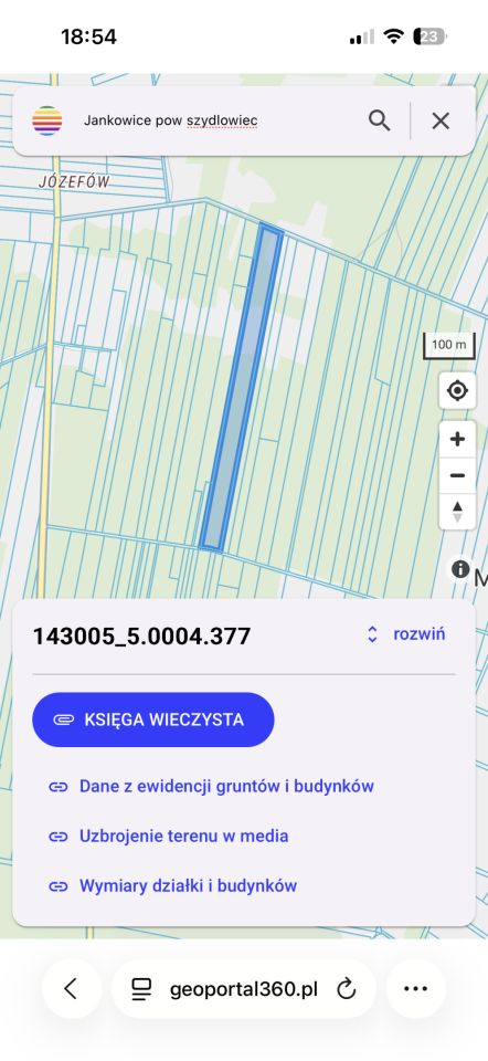 Działka rolna Jankowice