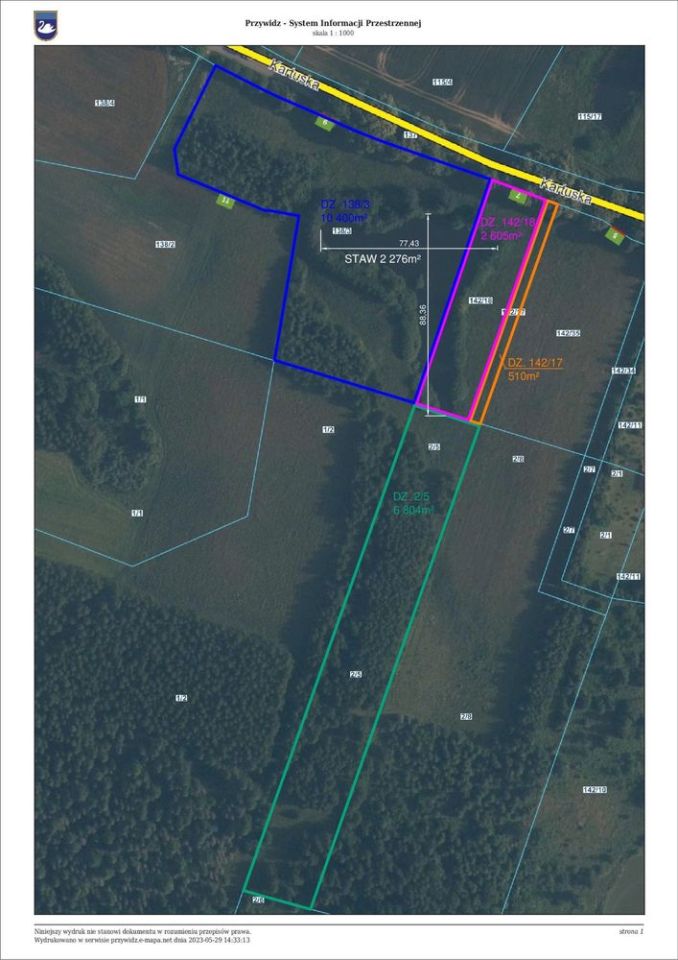 Działka budowlana Klonowo Górne, ul. Kartuska. Zdjęcie 5