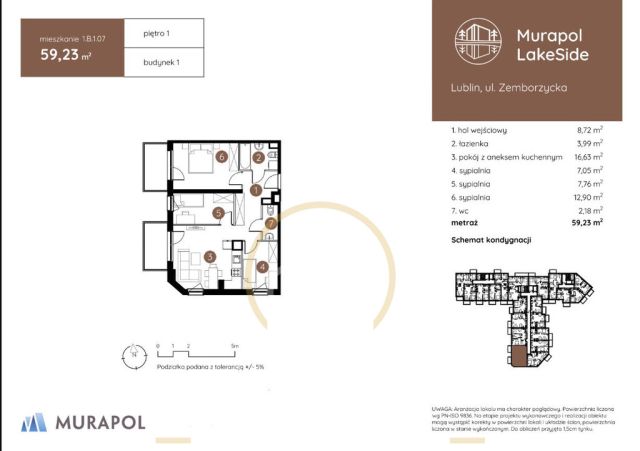 Mieszkanie 4-pokojowe Lublin Dziesiąta, ul. Zemborzycka. Zdjęcie 7