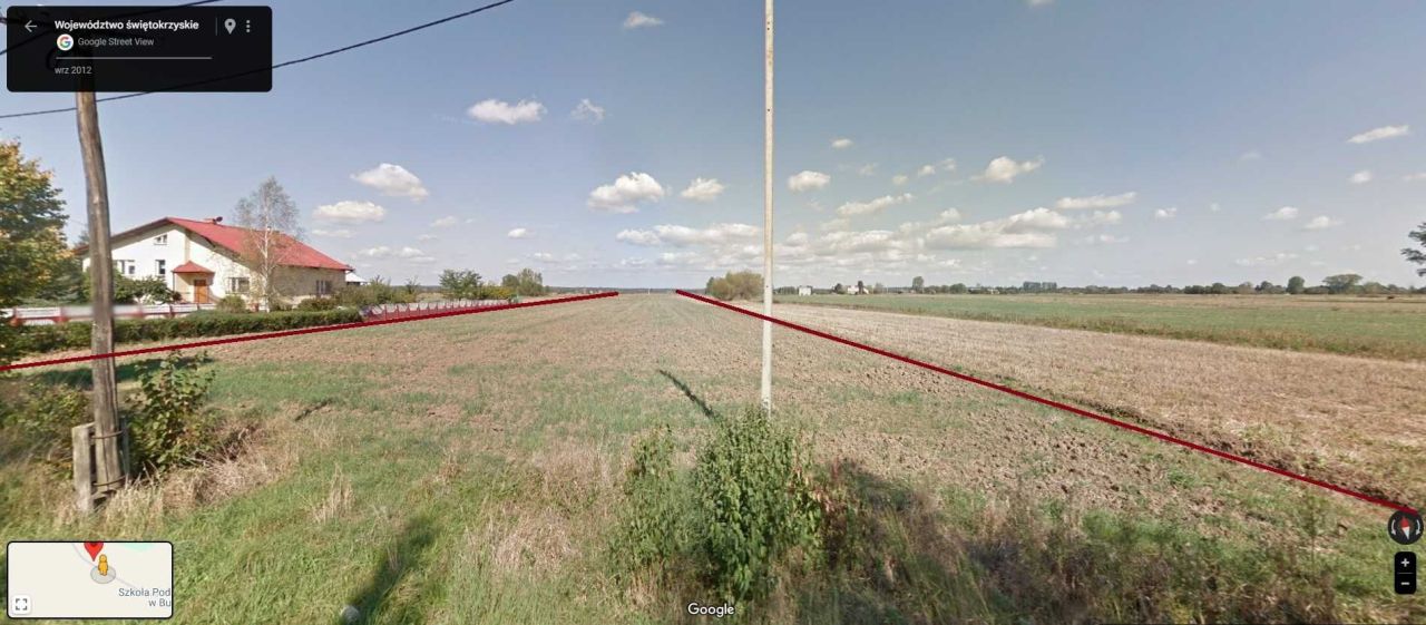 Działka rolna Budziska