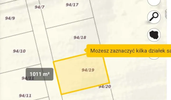 Działka budowlana Rębiska