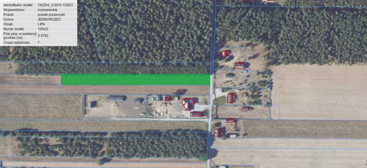 Działka rolna Obórki