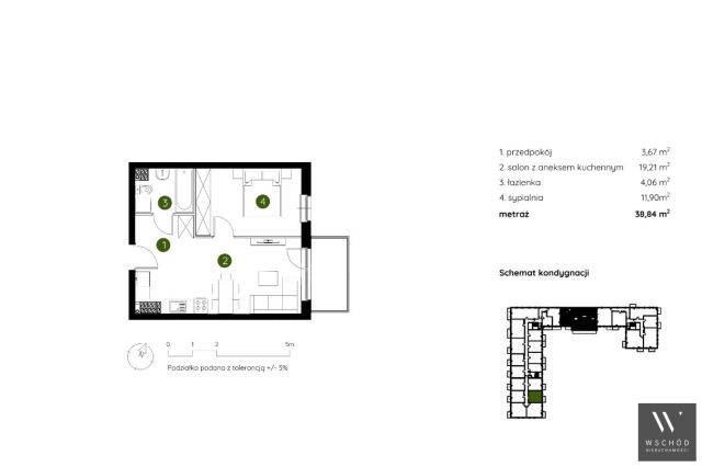 Mieszkanie 2-pokojowe Kraków Prądnik Biały. Zdjęcie 2