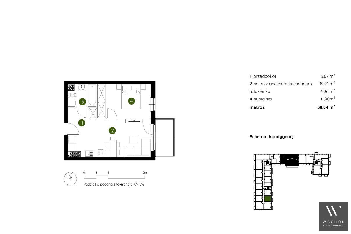 Mieszkanie 2-pokojowe Kraków Prądnik Biały. Zdjęcie 2