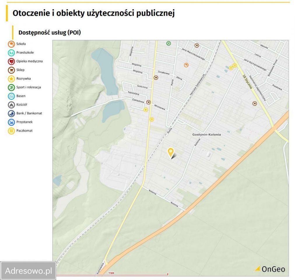 Działka budowlana Gostynin, ul. Kolonia. Zdjęcie 2