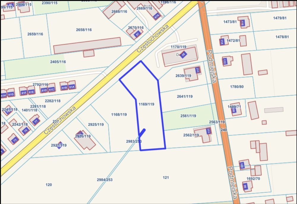 Działka inwestycyjna Lubliniec, ul. Częstochowska. Zdjęcie 2