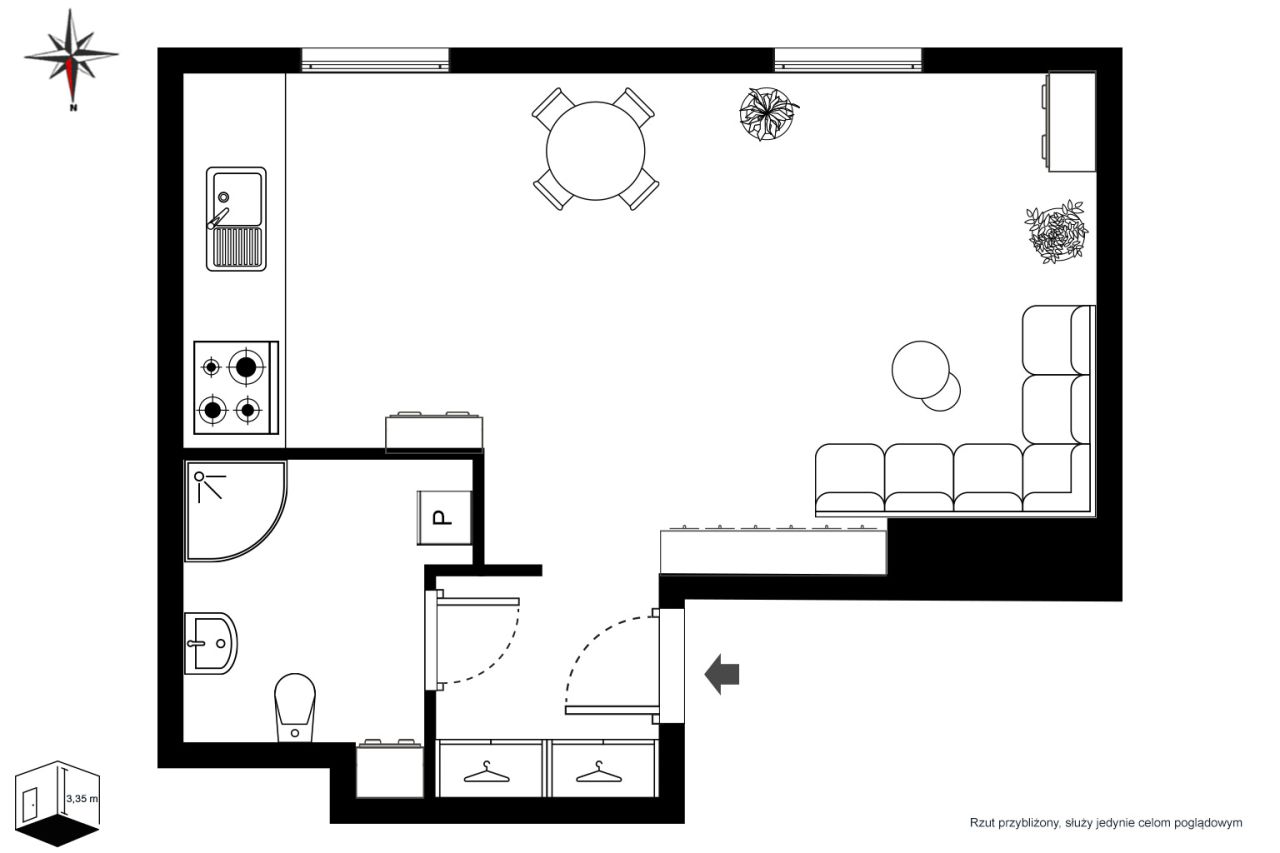 Mieszkanie 1-pokojowe Warszawa Praga-Północ, ul. Stefana Okrzei. Zdjęcie 17