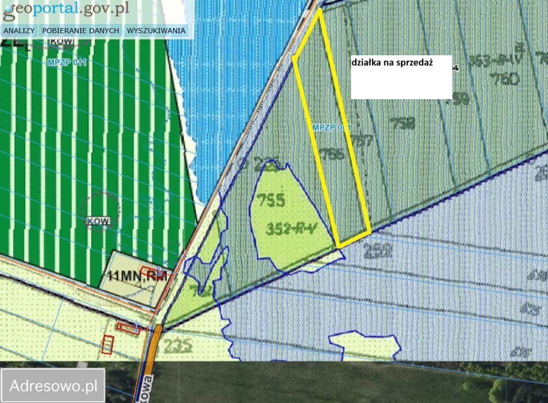 Działka rolna Pacierzów. Zdjęcie 5