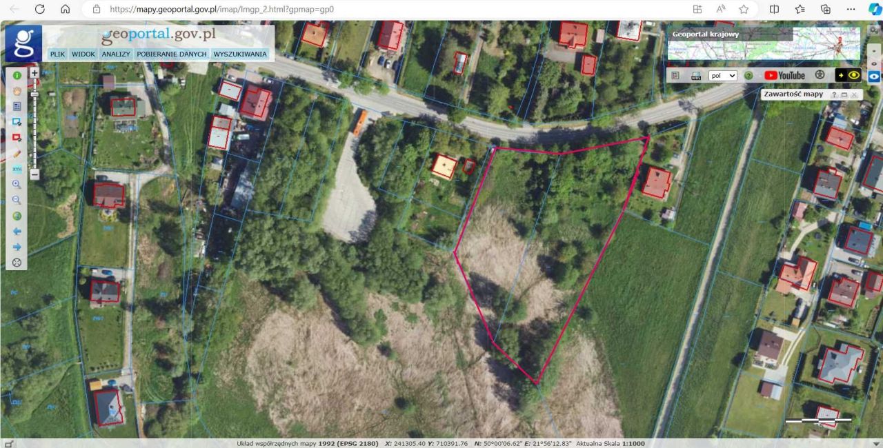 Działka budowlana Rzeszów Zwięczyca, ul. Beskidzka