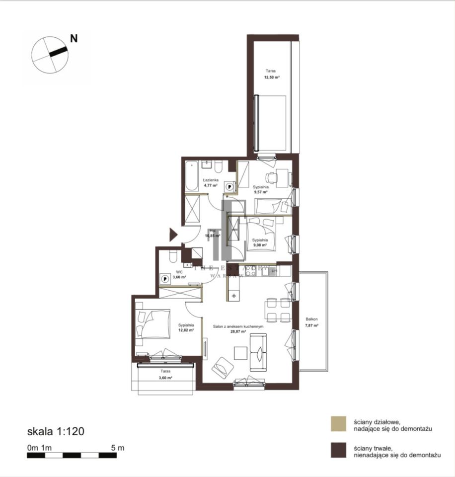 Mieszkanie 4-pokojowe Jabłonna, ul. Marmurowa. Zdjęcie 5