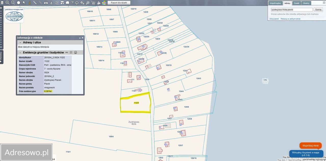 Działka budowlana Zyzdrojowy Piecek Zyzdrojowa Wola. Zdjęcie 3