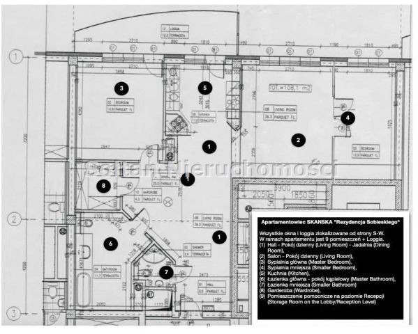 Mieszkanie 3-pokojowe Warszawa Mokotów, ul. Jana III Sobieskiego. Zdjęcie 38
