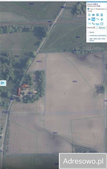 Działka rolna Gwda Wielka