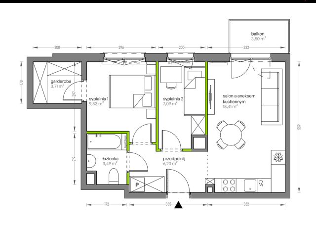 Mieszkanie 3-pokojowe Kraków Płaszów, ul. Myśliwska. Zdjęcie 25