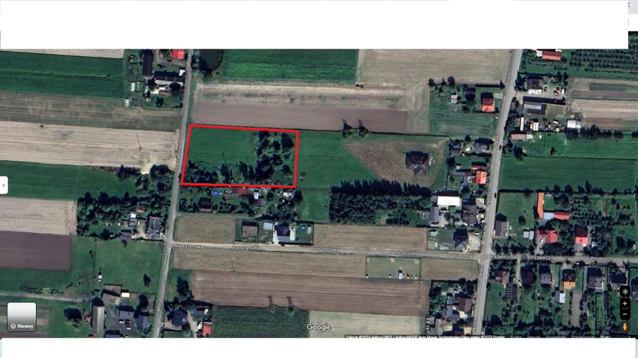 Działka inwestycyjna Ozorków, ul. Nowa