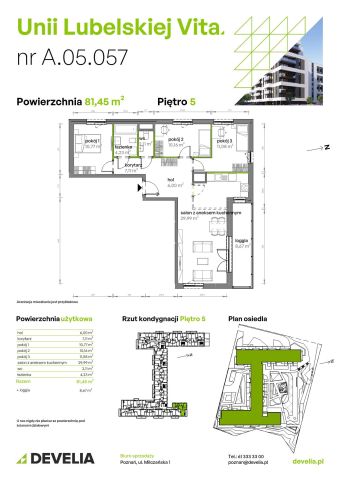 Mieszkanie 4-pokojowe Poznań Starołęka, ul. Unii Lubelskiej. Zdjęcie 7