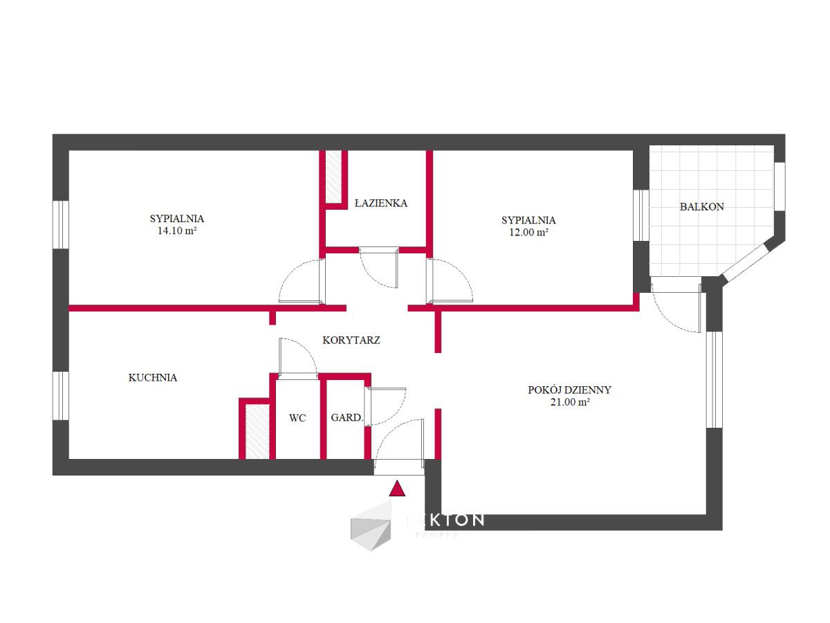 Mieszkanie 3-pokojowe Warszawa Sadyba, ul. Nałęczowska. Zdjęcie 21