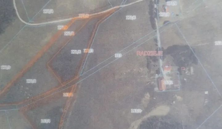 Działka rolna Węgorzewo, Radzieje
