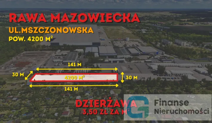 Działka inwestycyjna Rawa Mazowiecka, ul. Mszczonowska