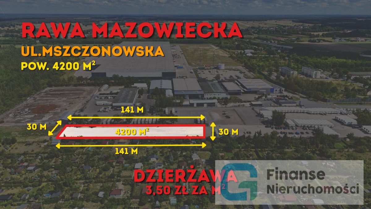 Działka inwestycyjna Rawa Mazowiecka, ul. Mszczonowska. Zdjęcie 1