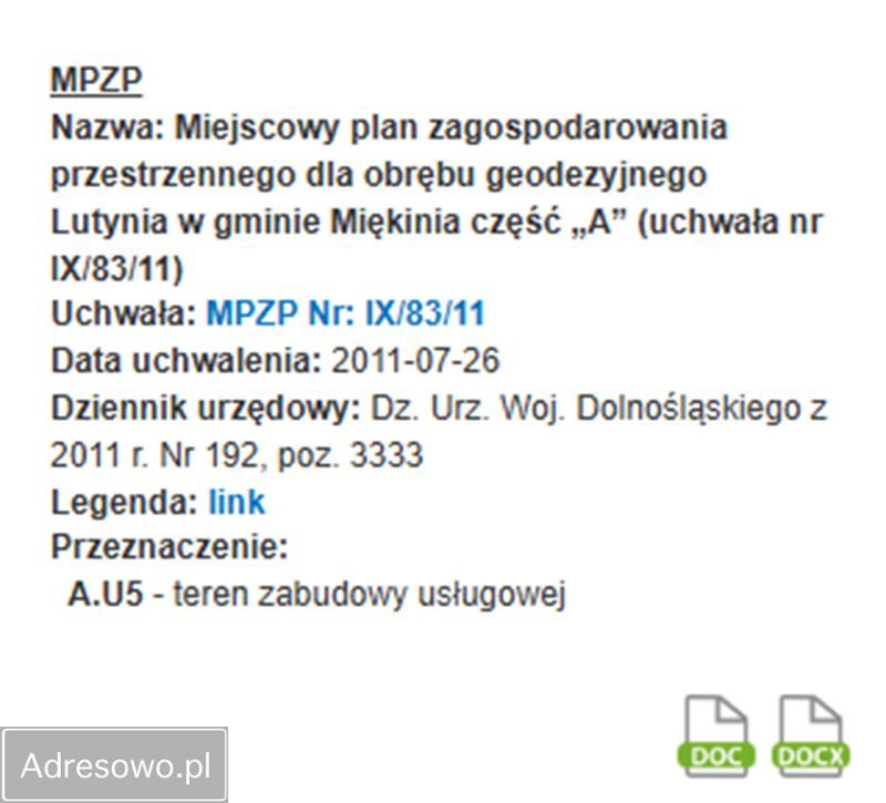 Działka inwestycyjna Lutynia, ul. Wróblowicka. Zdjęcie 6