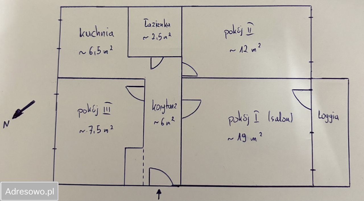 Mieszkanie 3-pokojowe Poznań Rataje, os. Lecha. Zdjęcie 2
