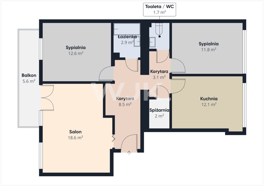 Mieszkanie 3-pokojowe Warszawa Praga-Południe, ul. Jakubowska. Zdjęcie 15
