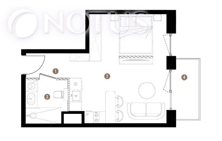 Mieszkanie 2-pokojowe Katowice Śródmieście, ul. Gliwicka. Zdjęcie 4