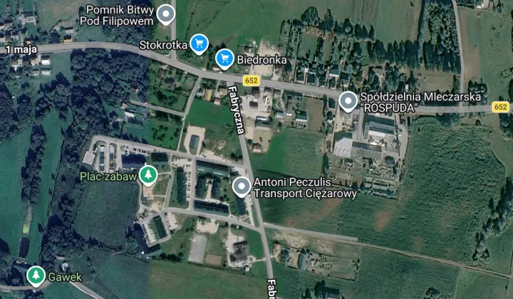 Działka budowlana Filipów, ul. Fabryczna
