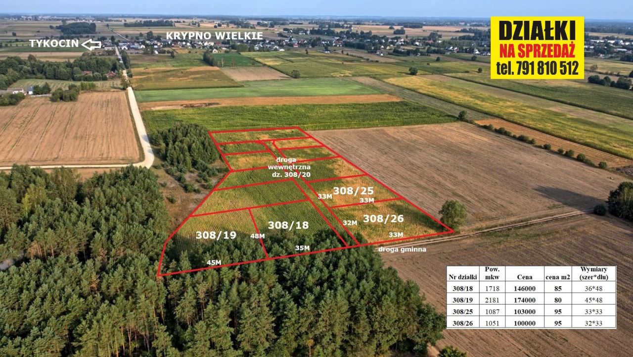 Działka budowlana Knyszyn, ul. Tykocka. Zdjęcie 8