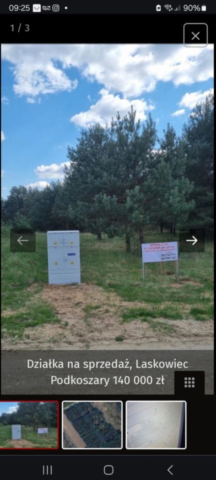 Działka budowlana Laskowiec Podkoszary, ul. Energetyczna. Zdjęcie 3