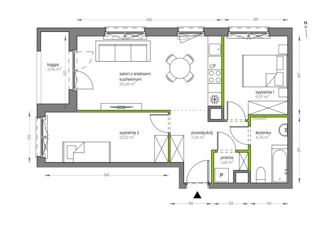 Mieszkanie 3-pokojowe Kraków Płaszów, ul. Myśliwska. Zdjęcie 25