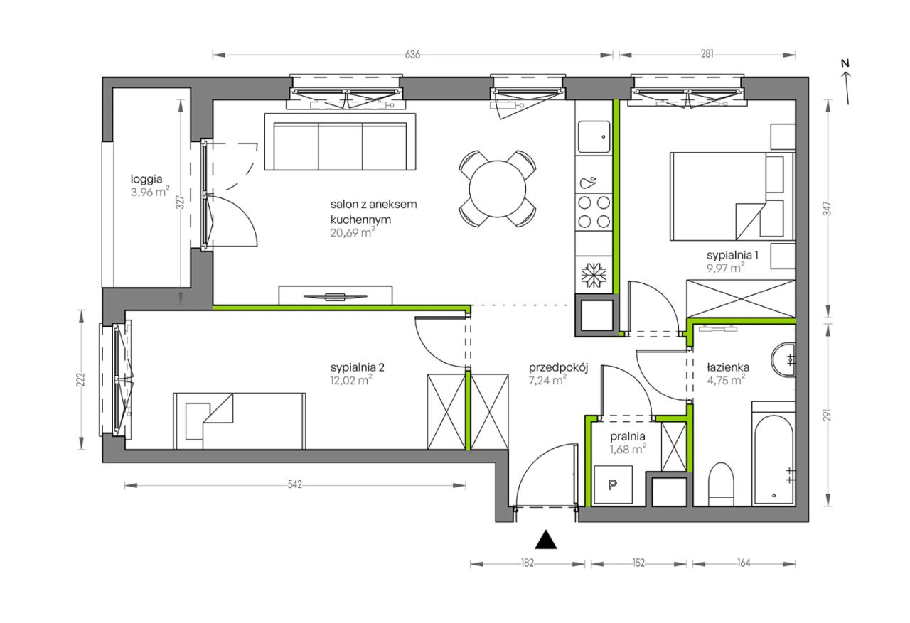 Mieszkanie 3-pokojowe Kraków Płaszów, ul. Myśliwska. Zdjęcie 25