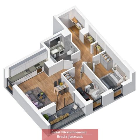 Mieszkanie 3-pokojowe Brzeg. Zdjęcie 3