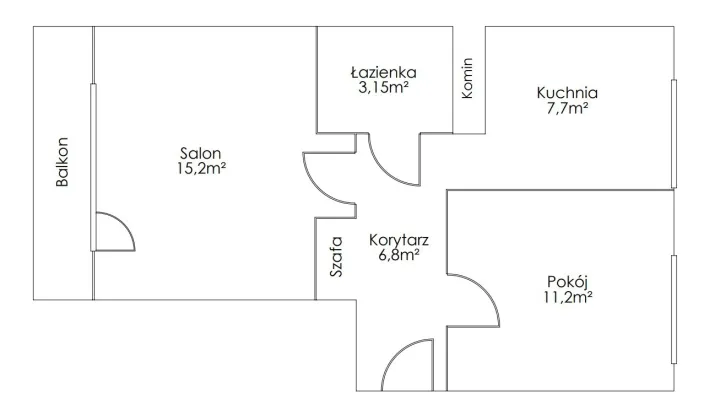 Mieszkanie 2-pokojowe Bydgoszcz Bielawy, ul. Powstańców Śląskich