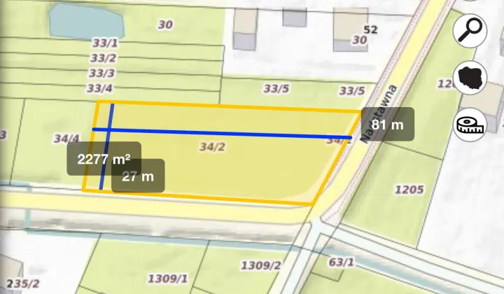 Działka rolno-budowlana Serokomla, ul. Ogrodowa