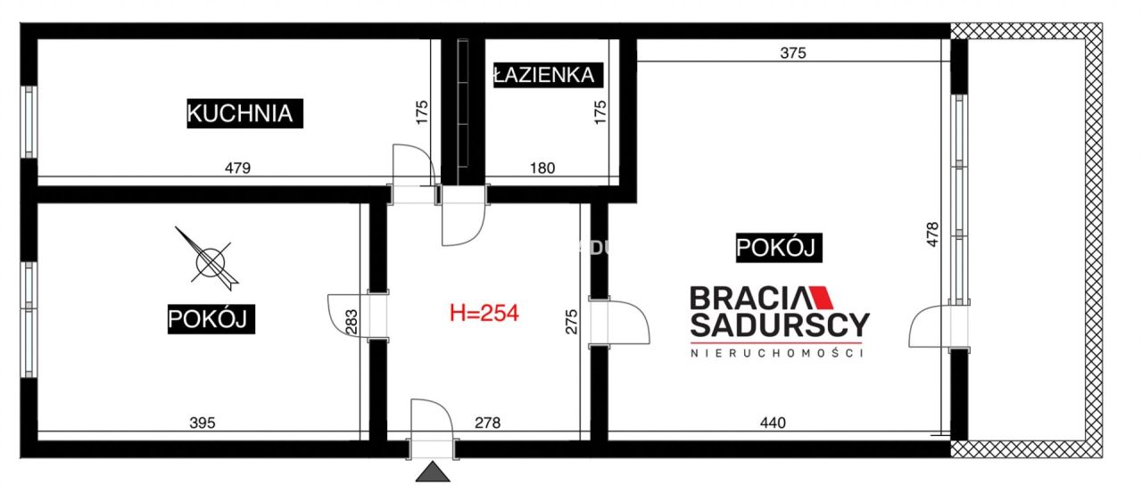 Mieszkanie 2-pokojowe Kraków Czyżyny, os. Dywizjonu 303. Zdjęcie 16